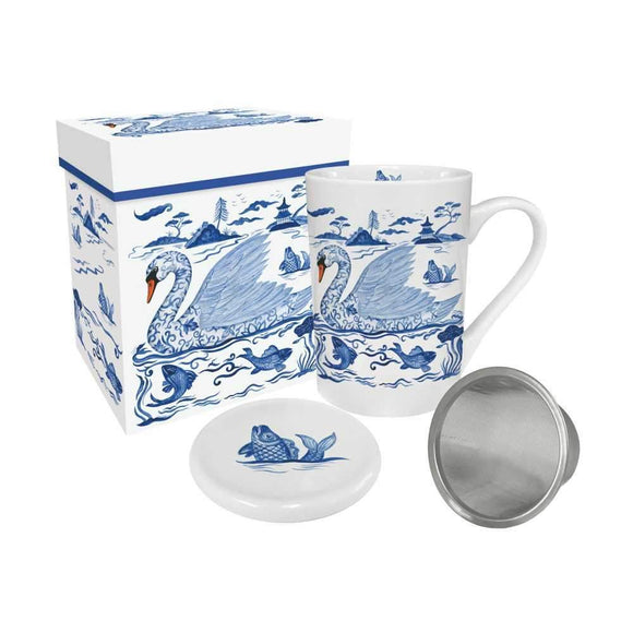 Paperproducts Design PD 41020 Empress' Swan Gift Boxed Tea Mug
