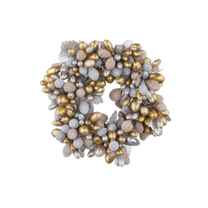 Raz Imports RZ 4110113 4.5" Beaded Berry Candle Ring