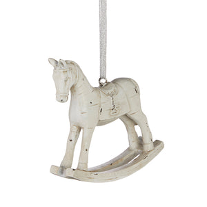 Raz Imports RZ 4110211 3.75" Distressed Rocking Horse Ornament