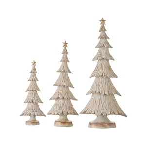 Raz Imports RZ 4111612 Whitewash Christmas Trees