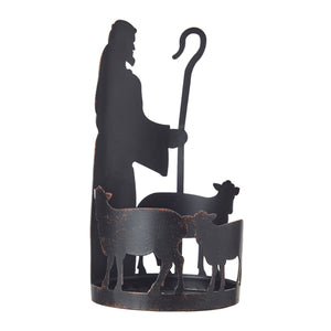 Raz Imports RZ 4125918 6.75" Shepherd Silhouette Candle Holder