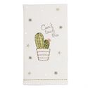 Mud Pie MP 41500016xx Embroidered Sequin Cactus Towel