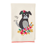 Mud Pie MP 41500199 Pet Embroidered Towel