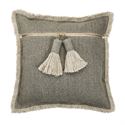 Mud Pie MP 41600280 Square Dhurrie Tassel Pillow