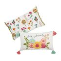 Mud Pie MP 41600492 Embroidered Lumbar Pillows