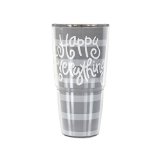 Coton Colors CC 1216959 24OZ  Tervis Tumbler Happy Everything Gray Stripe Wrap