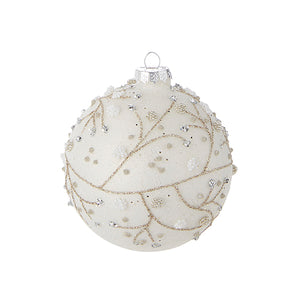 Raz Imports RZ 4222821 4" Glitter Branch Ball Ornament