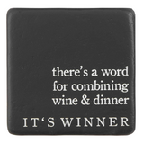 Mud Pie MP 42500157R Raisins Funny Wine Coasters