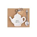 Mud Pie MP 42600444xx Tea Pot Spoon Rest Set