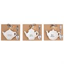 Mud Pie MP 42600444xx Tea Pot Spoon Rest Set