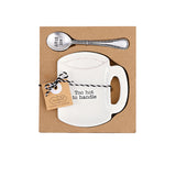 Mud Pie MP 42600445xx Coffee Spoon Rest Set