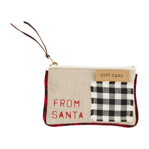 Mud Pie MP 41180031 Christmas Gift Pouch