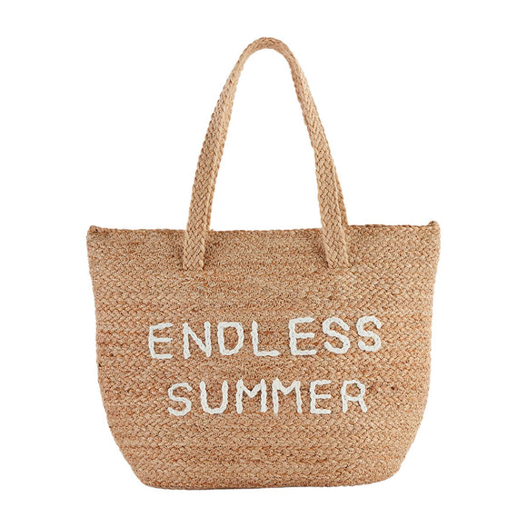 Mud Pie MP 43600012 Jute Cooler Tote