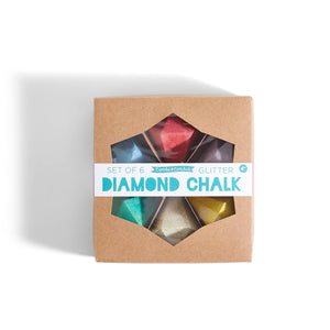 Two's Company TC 43944 Set of 6 Diamond Chalks with Glitter in Gift Box