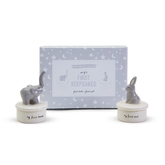 Two's Company TC 44173 First Tooth & First Curl Keepsake Set in Gift Box