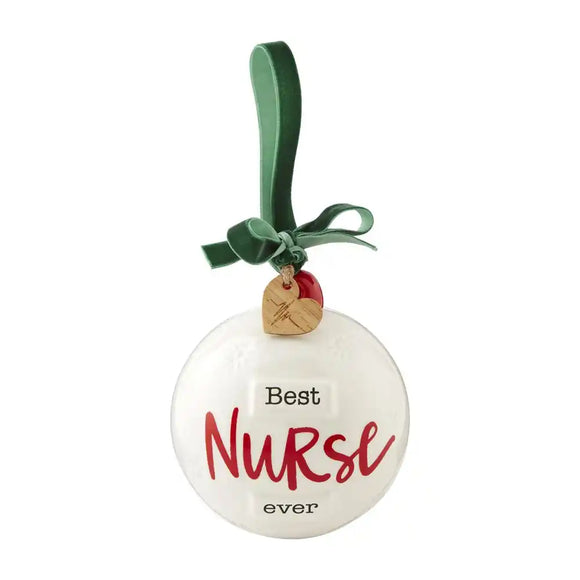 Mud Pie MP 46700188 Nurse Round Ornament