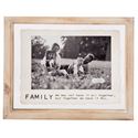 Mud Pie MP 46900329 4x6 Family Glass Wood Frame