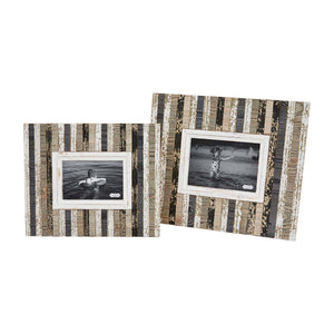 Mud Pie MP 46900374 Wood Planked Photo Frame