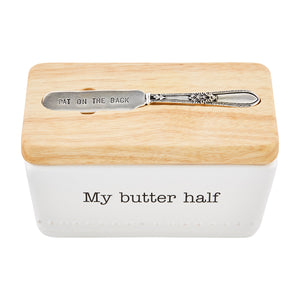 Mud Pie My Butter Half Butter Dish - Thumbnail 4