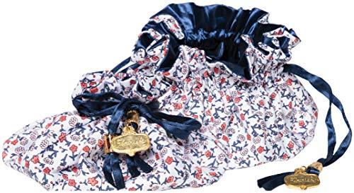 CR Gibson CRG Jewelry Pouch red, white and blue floral satin drawstring travel pouch