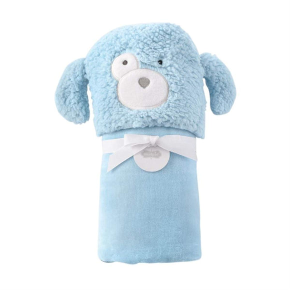 Mud Pie MP 11730009 Puppy Baby Hooded Towel