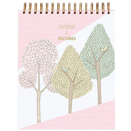 CR Gibson CRG BPPFB-19460 Treetops Photo Prop Flip Book For Baby Girl (Pink)