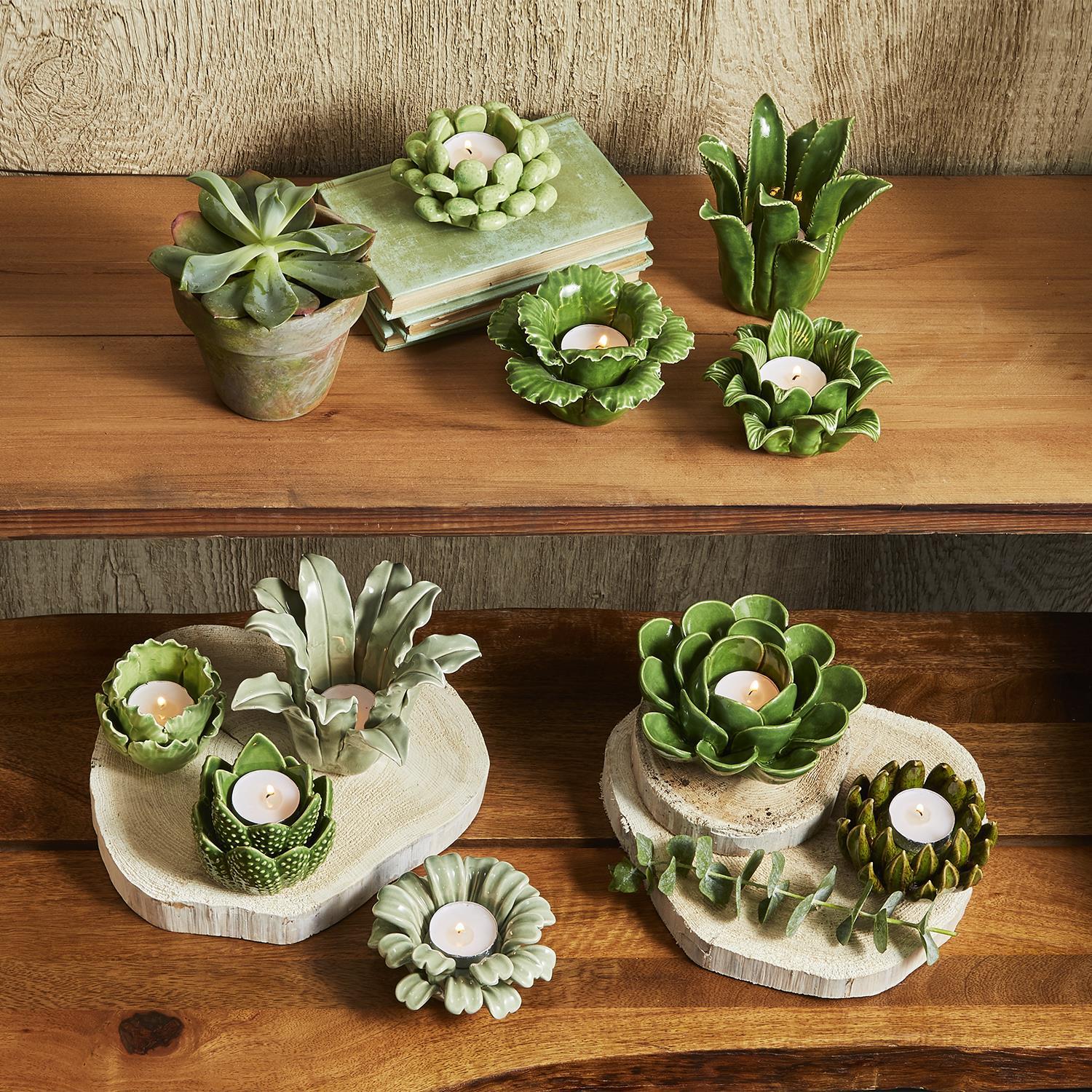 Two's Company TC 52513x Succulent Candleholder – Piper Lillies Gift Shoppe