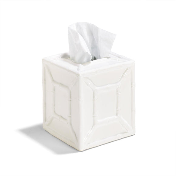 Two's Company TC 53105 Faux Bamboo Fretwork Tissue Box Cover