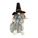 Mud Pie MP 40380005 Pumpkin Dangle Leg Gnome