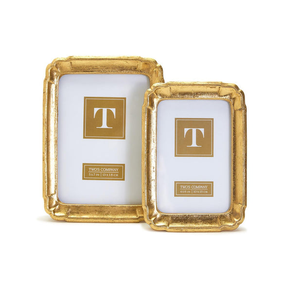 Two's Company TC 53587 Gold Leaf Photo Frames