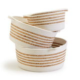 Two's Company TC 53660x Spiral Cotton Rope Baskets
