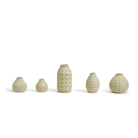 Two's Company TC 53750x Embossed Cane Vases
