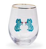 Two's Company TC 53863 Animal Party Stemless Wine Glass