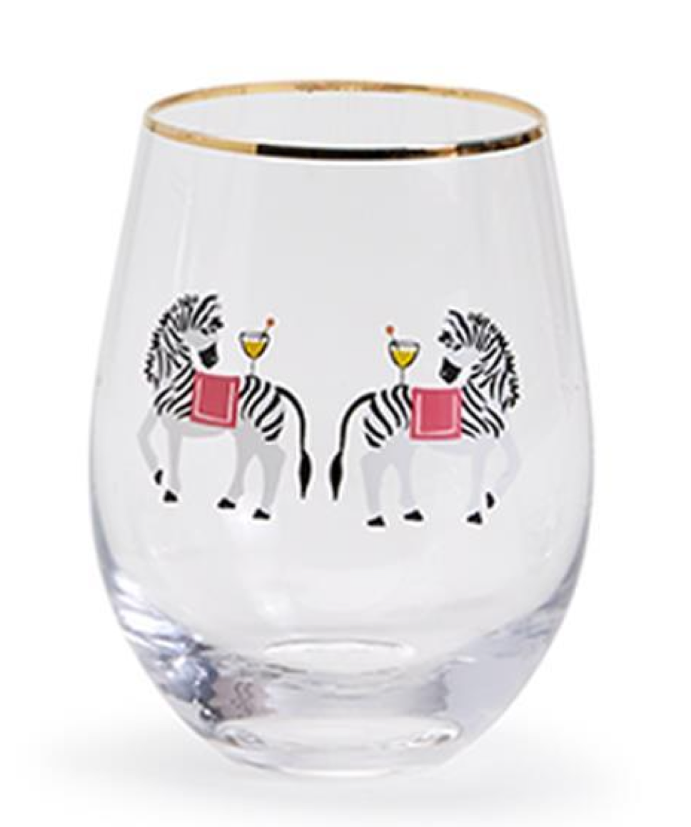 Two's Company TC 53863x Animal Party Stemless Wine Glass – Piper