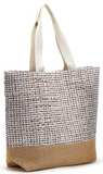 Two's Company TC 53910-20 Pattern Weaver Tote Bag