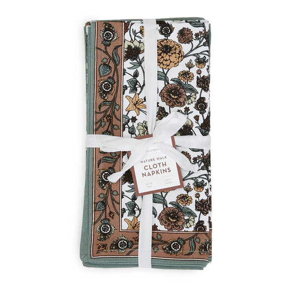 Two's Company TC 53919 Naturally Floral Set of 4 Napkins