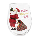 Mud Pie MP 44600077 Christmas Drinking Wine Glasses