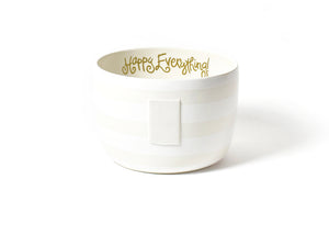 Coton Colors CC HAPEV-BWL-WHT Happy Everything White Striped Big Bowl
