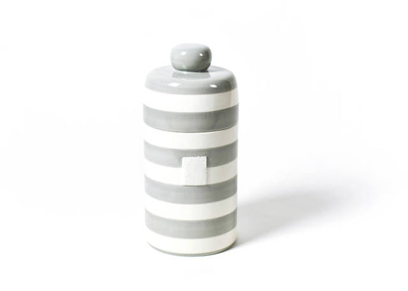Coton Colors CC MINI-CAN-STN Stone Stripe Happy Everything Mini Canister