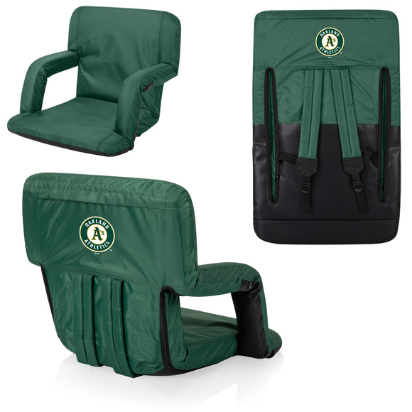 Picnic Time PT Ventura MLB Oakland As Portable Reclining Stadium Seat