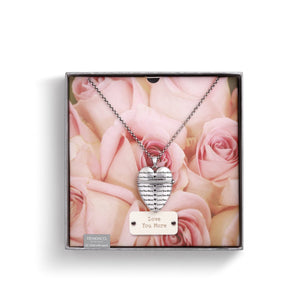 Demdaco 1004130058 Story Heart Pendant - Love You More