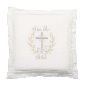 CR Gibson CRG BPIL-20777 Bless This Child Pillow Christening Pillow