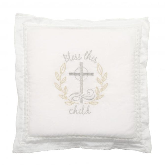 CR Gibson CRG BPIL-20777 Bless This Child Pillow Christening Pillow