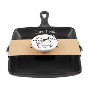 Mud Pie "Cornbread" Skillet Set - Thumbnail 3