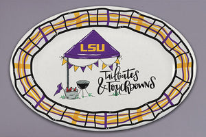 Magnolia Lane ML 70703 LSU 18 x 12 BBQ Oval Platter