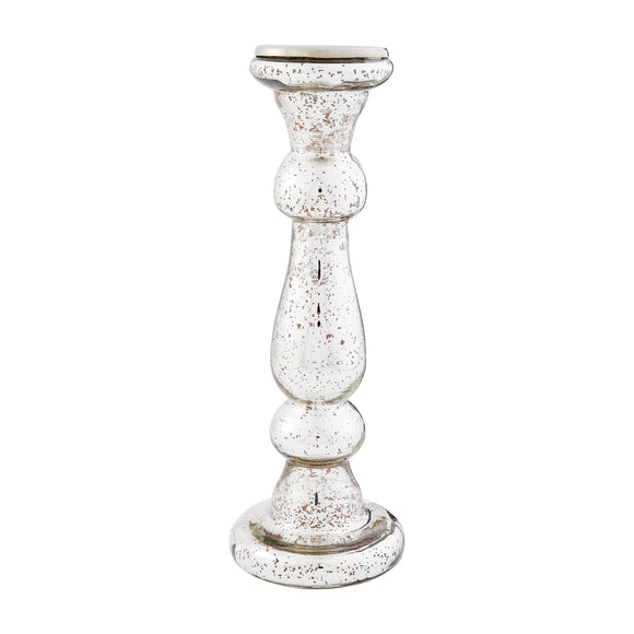 Mud Pie MP 40960039 Mercury Glass Candlestick