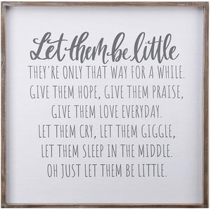 Glory Haus GH 31101705 Let Them Be Little Framed Canvas