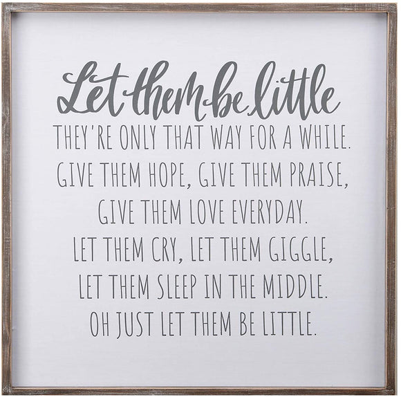 Glory Haus GH 31101705 Let Them Be Little Framed Canvas