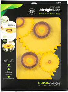 Charles Viancin CV 1198 Sunflower Lid Gift Set (Set of Four)