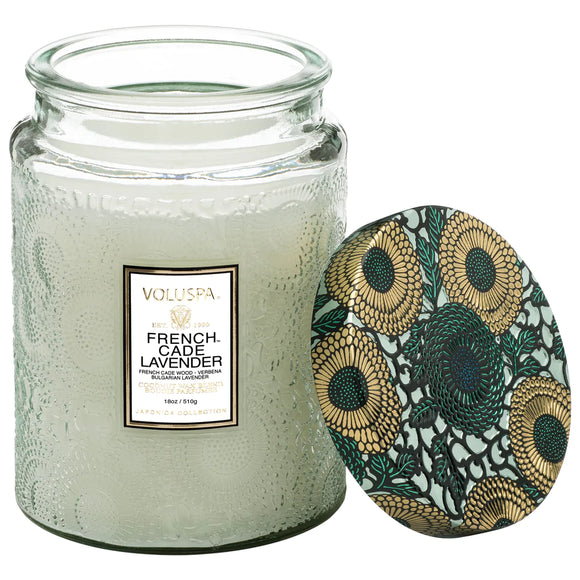 Voluspa 7234 FRENCH CADE 18 OZ LARGE JAR CANDLE